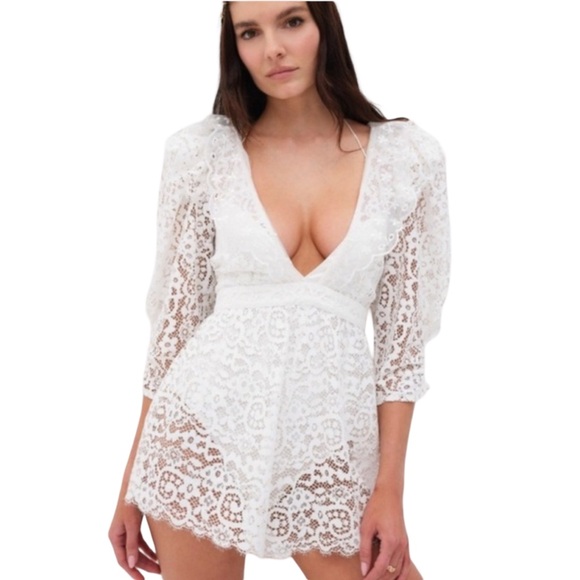 For Love & Lemons Santo Romper - Picture 2 of 6